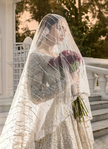 Ethereal Pearl White Bridal Masterpiece