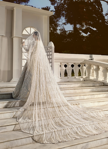 Ethereal Pearl White Bridal Masterpiece