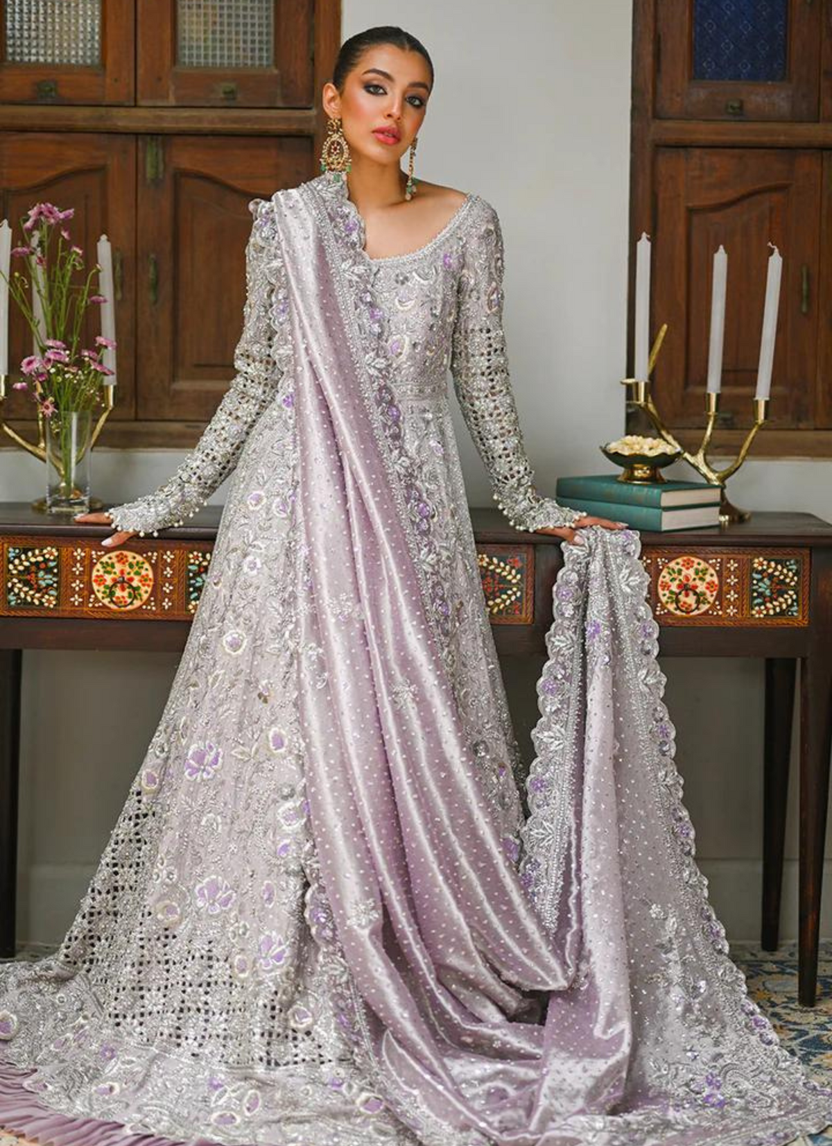 Asmarah Pakistani Peshwas Bridal Lehnga