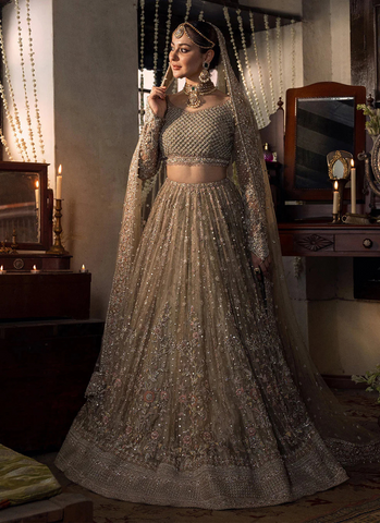 Beige Elegance Bridal Ensemble