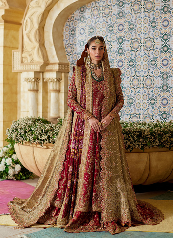 A Royal Vision Crimson Bridal Elegance