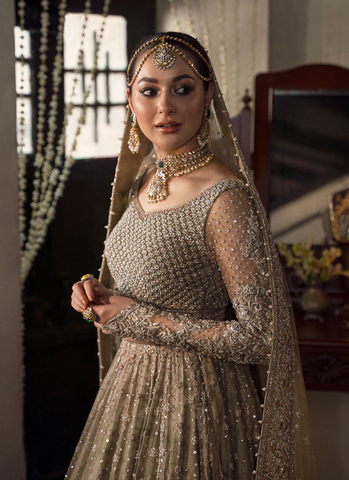 Beige Elegance Bridal Ensemble