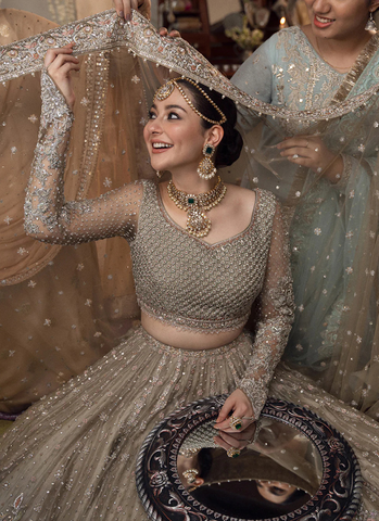 Beige Elegance Bridal Ensemble