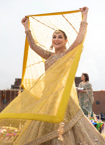 Golden Blooms Bridal Ensemble