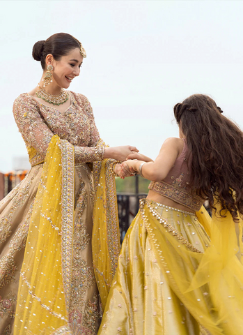 Golden Blooms Bridal Ensemble