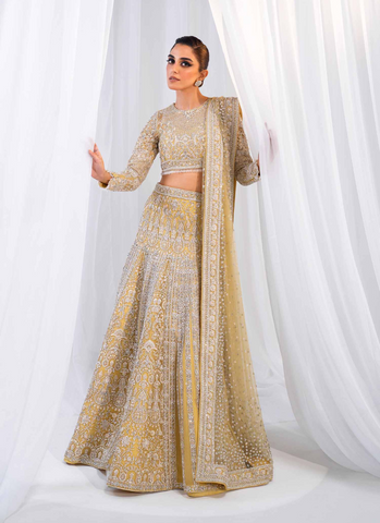 Radiant Pale Yellow Bridal Ensemble