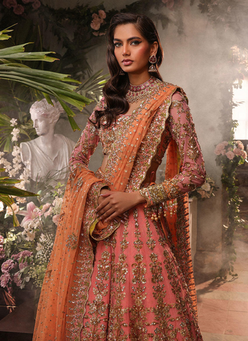 A Timeless Bridal Masterpiece in Pink and Gold