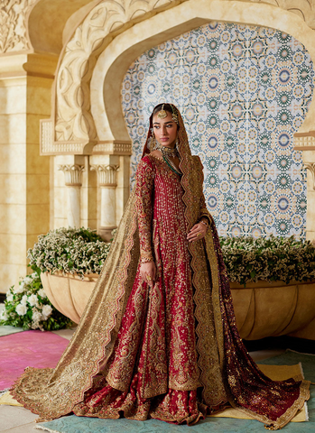 A Royal Vision Crimson Bridal Elegance